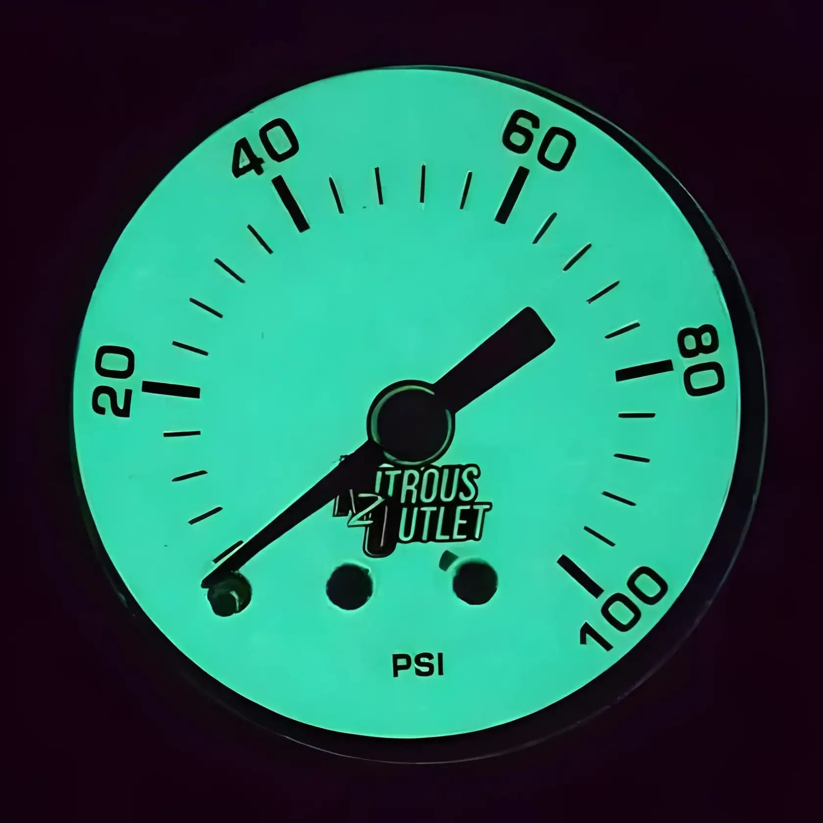 Nitrous Outlet - 0 - 100psi Fuel Pressure Gauge - Demon Performance