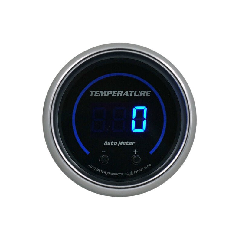 AutoMeter - Autometer 52.4mm Black Switchable 60 - 340 Degrees F / 40 - 170 Degrees C Cobalt Elite Digital Gauge - Demon Performance