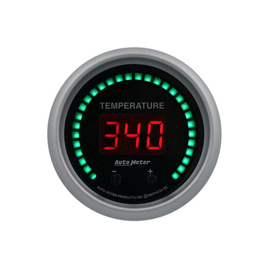 AutoMeter - Autometer 52.4mm Black Switchable 60 - 340 Degrees F / 40 - 170 Degrees C Sport - Comp Elite Digital Gauge - Demon Performance