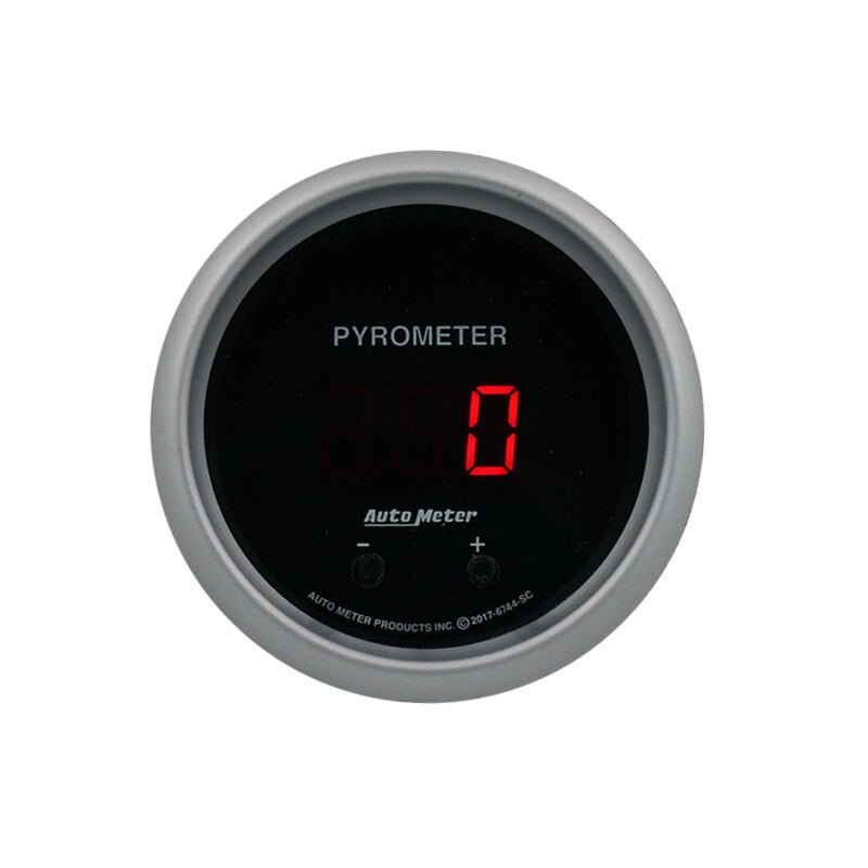 AutoMeter - Autometer 52.4mm Black Two Channel 0 - 2000 Degree Pyrometer (EGT) Sport - Comp Elite Digital Gauge - Demon Performance