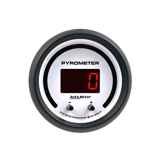 AutoMeter - Autometer 52.4mm White Two Channel 0 - 2000 Degree Pyrometer (EGT) Phantom Elite Digital Gauge - Demon Performance