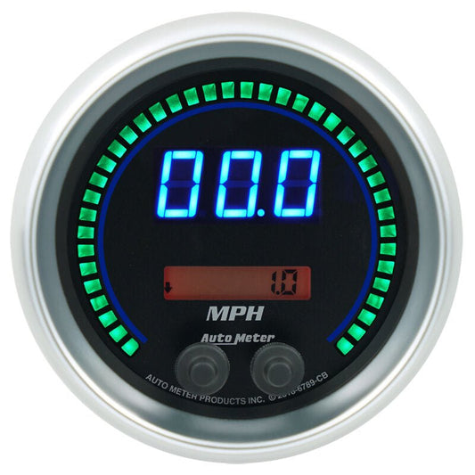 AutoMeter - Autometer 85.7mm Black Switchable 260 MPH / 260 KM/H Speedometer Cobalt Elite Digital Gauge - Demon Performance