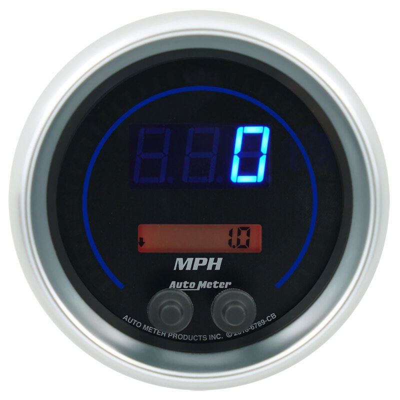 AutoMeter - Autometer 85.7mm Black Switchable 260 MPH / 260 KM/H Speedometer Cobalt Elite Digital Gauge - Demon Performance