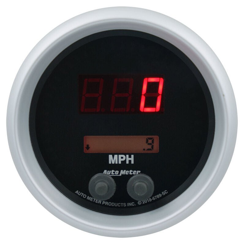 AutoMeter - Autometer 85.7mm Black Switchable 260 MPH / 260 KM/H Speedometer Sport - Comp Elite Digital Gauge - Demon Performance