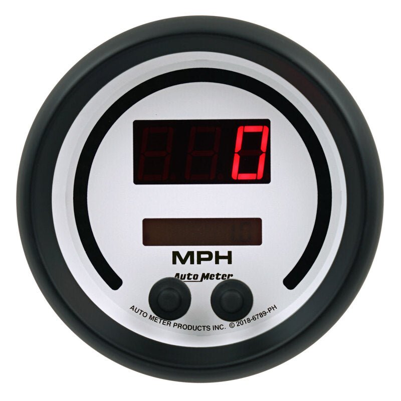 AutoMeter - Autometer 85.7mm White Switchable 260 MPH / 260 KM/H Speedometer Phantom Elite Digital Gauge - Demon Performance