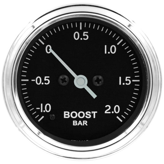 AutoMeter - Autometer Stack 52mm - 1 to +2 Bar (Incl T - Fitting) Pro Stepper Motor Boost Pressure Gauge - Classic - Demon Performance