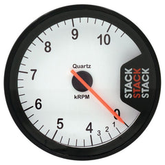 AutoMeter - Autometer Stack Clubman Tachometer 80mm 0 - 10K RPM - White - Demon Performance