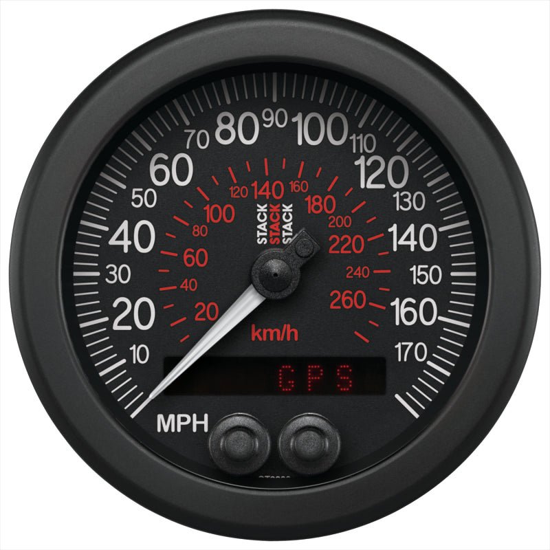 AutoMeter - Autometer Stack Instruments 88mm 0 - 180 MPH 290 KM/H GPS Speedometer - Black - Demon Performance