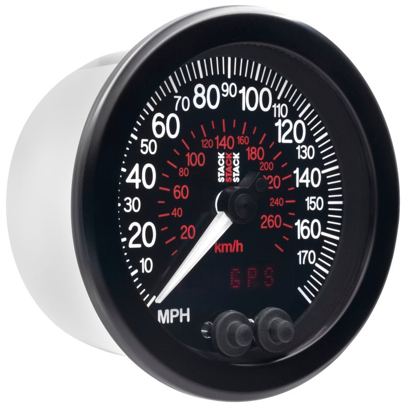 AutoMeter - Autometer Stack Instruments 88mm 0 - 180 MPH 290 KM/H GPS Speedometer - Black - Demon Performance