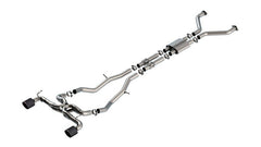 Borla - Borla 22 - 24 Nissan Z 2.5in ATAK Cat Back Exhaust 4.5in Tip - Carbon Fiber Black Anodized - Demon Performance