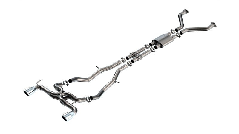 Borla - Borla 23 - 24 Nissan Z 2.5in ATAK Cat Back Exhaust 4.5in Tip - Stainless Steel - Demon Performance