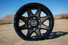 ICON Rebound 18x9 6x5.5 0mm Offset 5in BS 106.1mm Bore Double Black Wheel