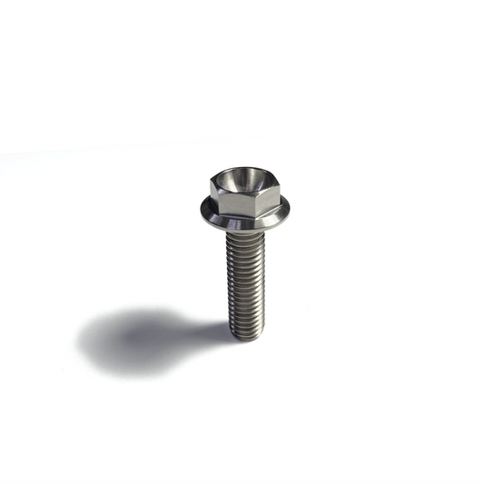 Ticon Industries Titanium Bolt Flanged M6x10x1TP 10mm 6pt Head