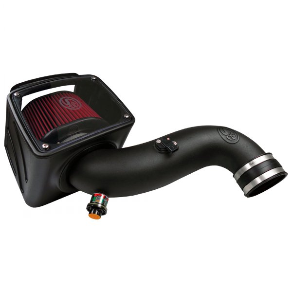 S&B - Cold Air Intake For 07 - 10 Chevrolet Silverado GMC Sierra V8 - 6.6L LMM Duramax Cotton Cleanable Red S&B - Demon Performance