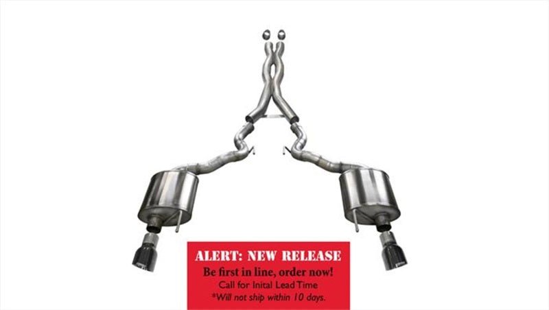 CORSA Performance - Corsa 15-16 Ford Mustang GT Convertible 5.0L V8 Black Xtreme Dual Rear Exit Exhaust - Demon Performance