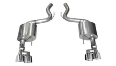 CORSA Performance - Corsa 18-19 Ford Mustang V8 5.0L 3in Axle-Back Dual Rear Exit w/ 4in Polished Pro-Series Tips - Demon Performance