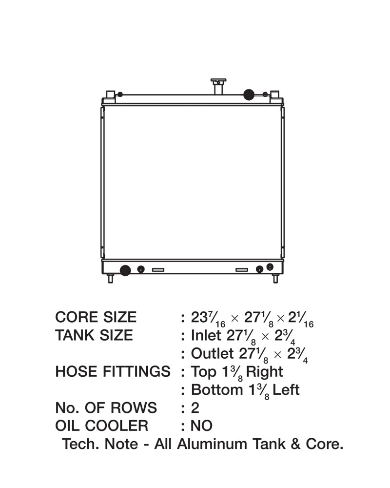 CSF - CSF 04-15 Nissan Titan Armada Radiator - Demon Performance