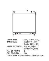 CSF - CSF 04-15 Nissan Titan Armada Radiator - Demon Performance