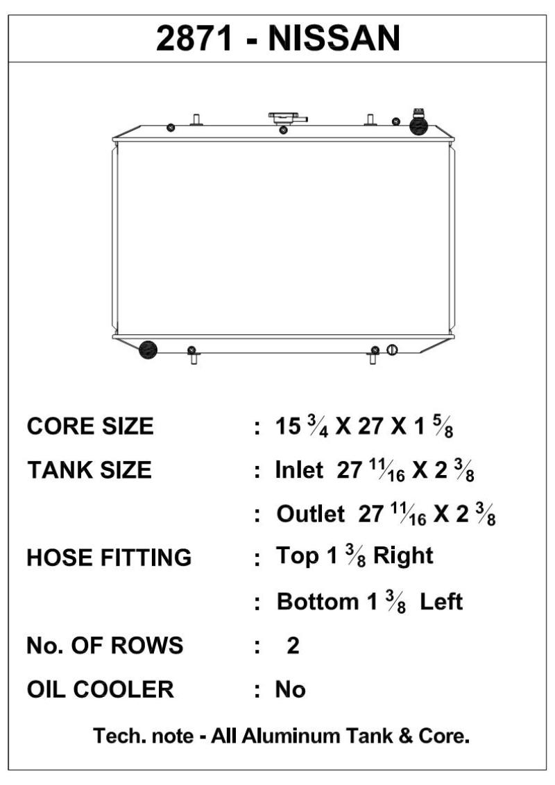 CSF - CSF 90-97 Nissan 300ZX Radiator - Demon Performance