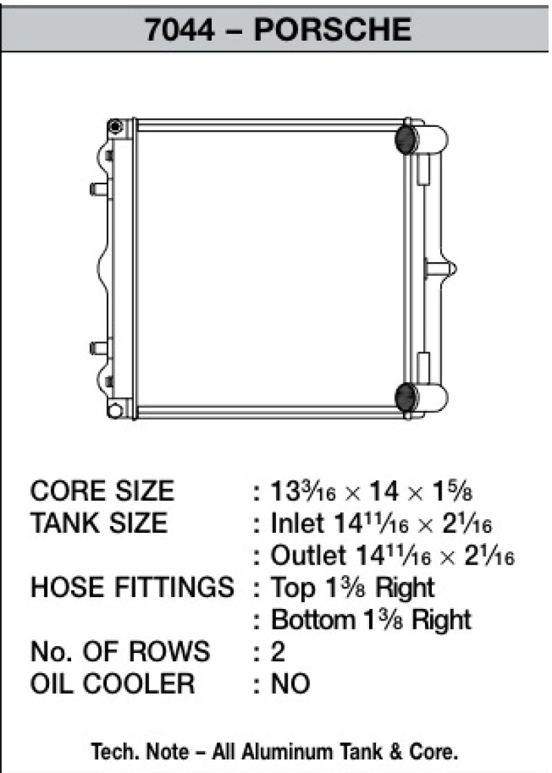 CSF - CSF 96-04 Porsche Boxster (986) Radiator (Fits Left & Right Side) - Demon Performance