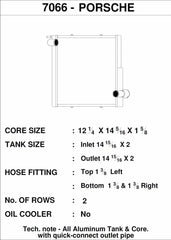 CSF - CSF Porsche 911 Carrera (991.1) / Porsche Boxster (981) / Porsche GT4 (991) - Left Side Radiator - Demon Performance