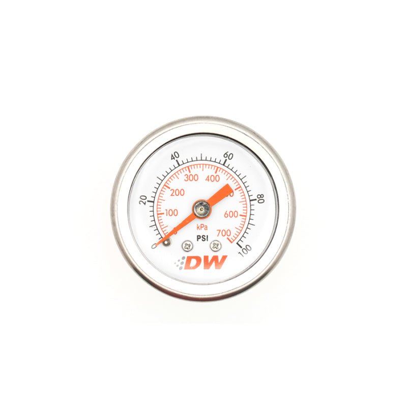 DeatschWerks - DeatschWerks 0-100 PSI 1/8in NPT Mechanical Fuel Pressure Gauge - Demon Performance