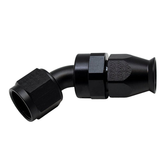 DeatschWerks - DeatschWerks 10AN Female Flare Swivel 180-Degree Hose End PTFE - Anodized Matte Black - Demon Performance