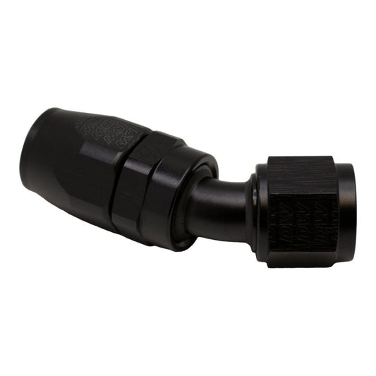 DeatschWerks - DeatschWerks 10AN Female Flare Swivel 30-Degreehose End CPE - Anodized Matte Black - Demon Performance