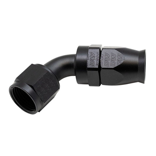 DeatschWerks - DeatschWerks 10AN Female Flare Swivel 60-Degree Hose End PTFE - Anodized Matte Black - Demon Performance