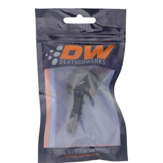 DeatschWerks - DeatschWerks 10AN Female Flare Swivel to 3/8in Male EFI Quick Disconnect - Anodized Matte Black - Demon Performance