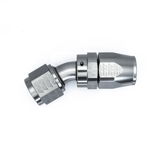 DeatschWerks - DeatschWerks 10AN Female Swivel 30-Degree Hose End CPE - Anodized Titanium - Demon Performance