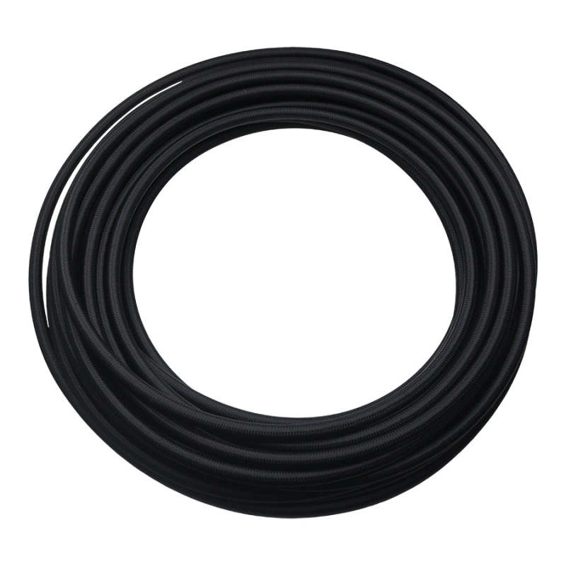 DeatschWerks - DeatschWerks 6AN Black Nylon Braided PTFE Hose - 50ft - Demon Performance