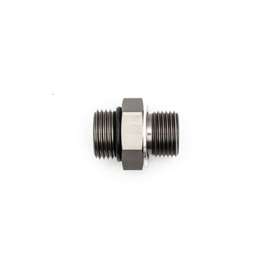DeatschWerks - DeatschWerks 8AN ORB Male to M18 X 1.5 Metric Male (Incl O-Ring and Washer) - Anodized Matte Black - Demon Performance