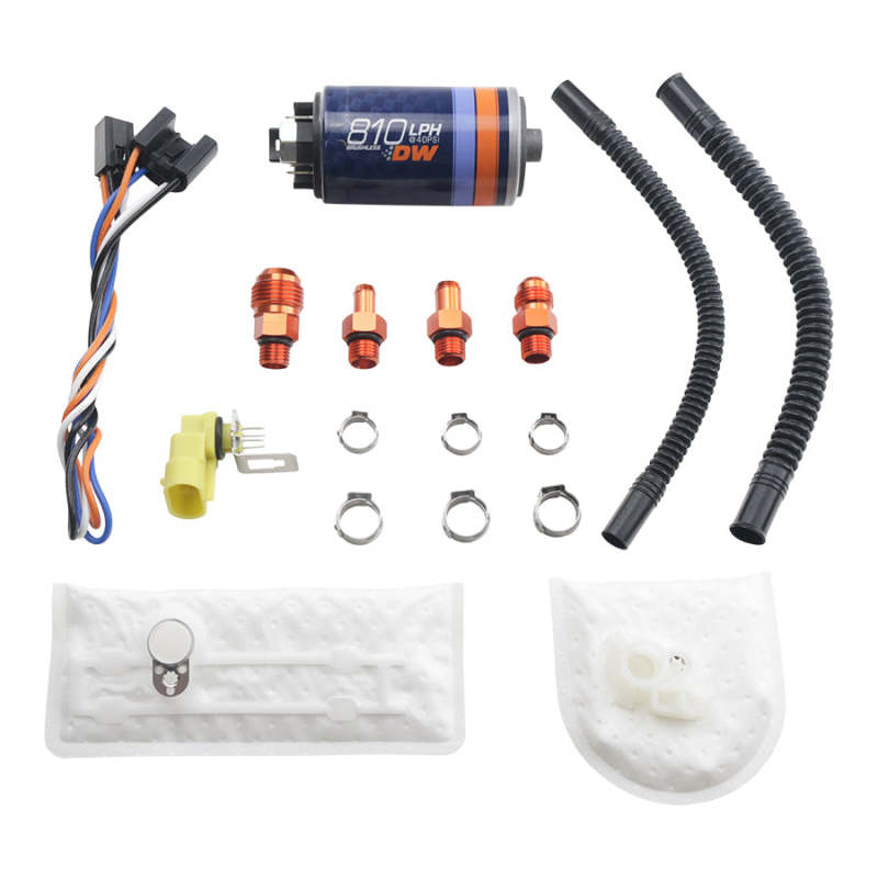 DeatschWerks - Deatschwerks DW810 Brushless Series 810lph In-Tank Brushless Fuel Pump w/ 9-1002 Install kit - Demon Performance