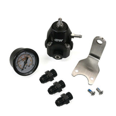 DeatschWerks - DeatschWerks DWR1000C AFPR + Pressure Gauge + 6AN Fittings - Anodized Black - Demon Performance