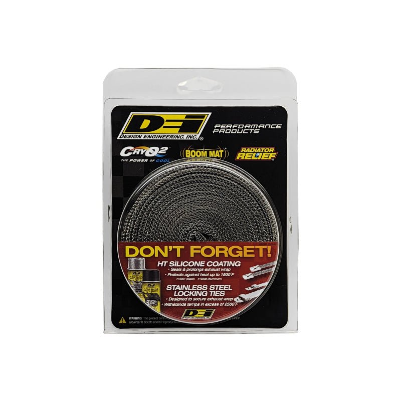 DEI - DEI Exhaust Wrap 1.5in x 10ft - EXO - Black - Demon Performance