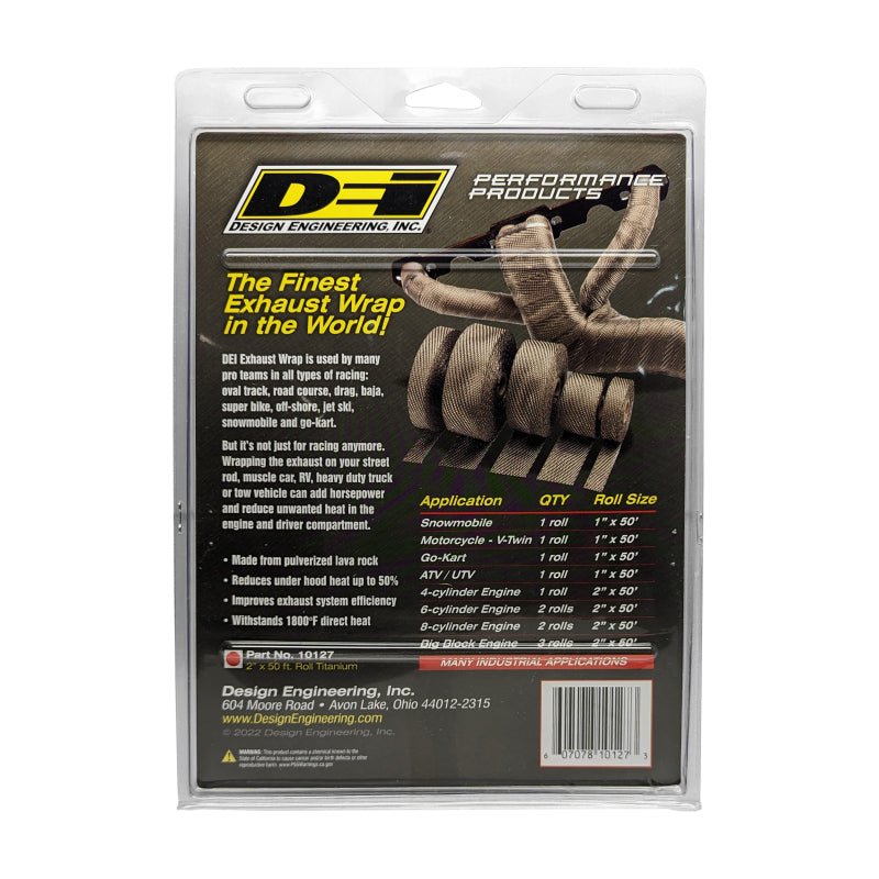 DEI - DEI Exhaust Wrap 2in x 50ft - Titanium - Demon Performance