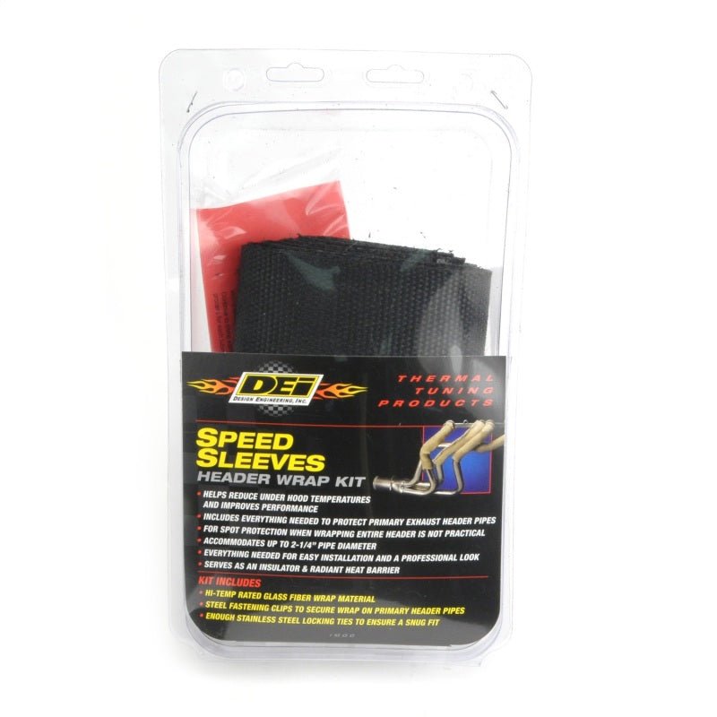 DEI - DEI Exhaust Wrap Kit - 8 Cylinder - Speed Sleeves - Black - Demon Performance