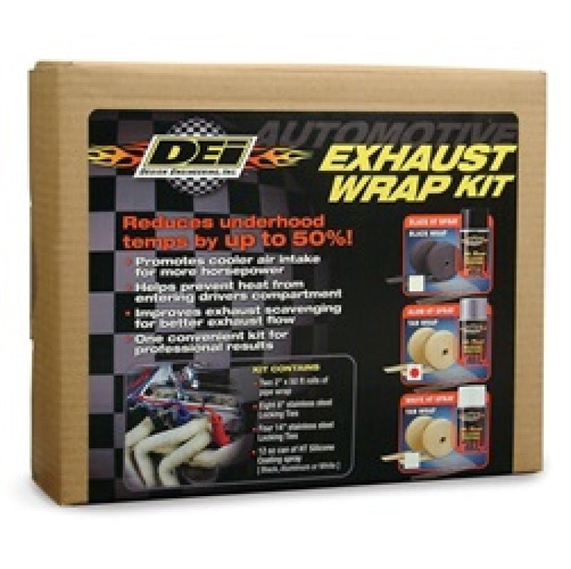 DEI - DEI Exhaust Wrap Kit - Tan Wrap & Aluminum HT Silicone Coating - Demon Performance