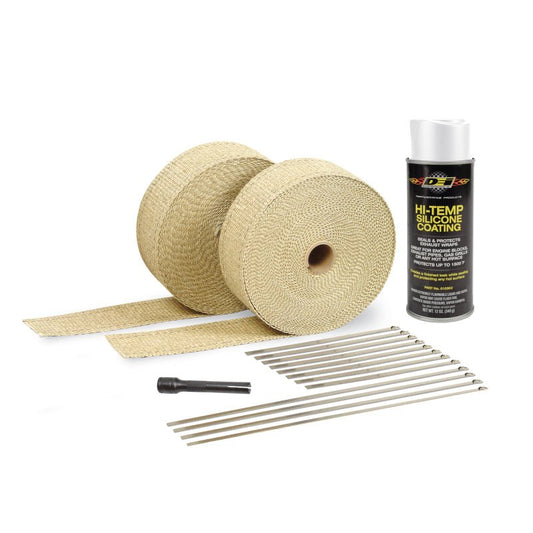 DEI - DEI Exhaust Wrap Kit - Tan Wrap and White HT - Demon Performance