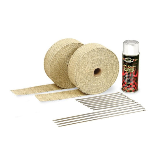 DEI - DEI Exhaust Wrap Kit - Tan Wrap and White HT - Demon Performance