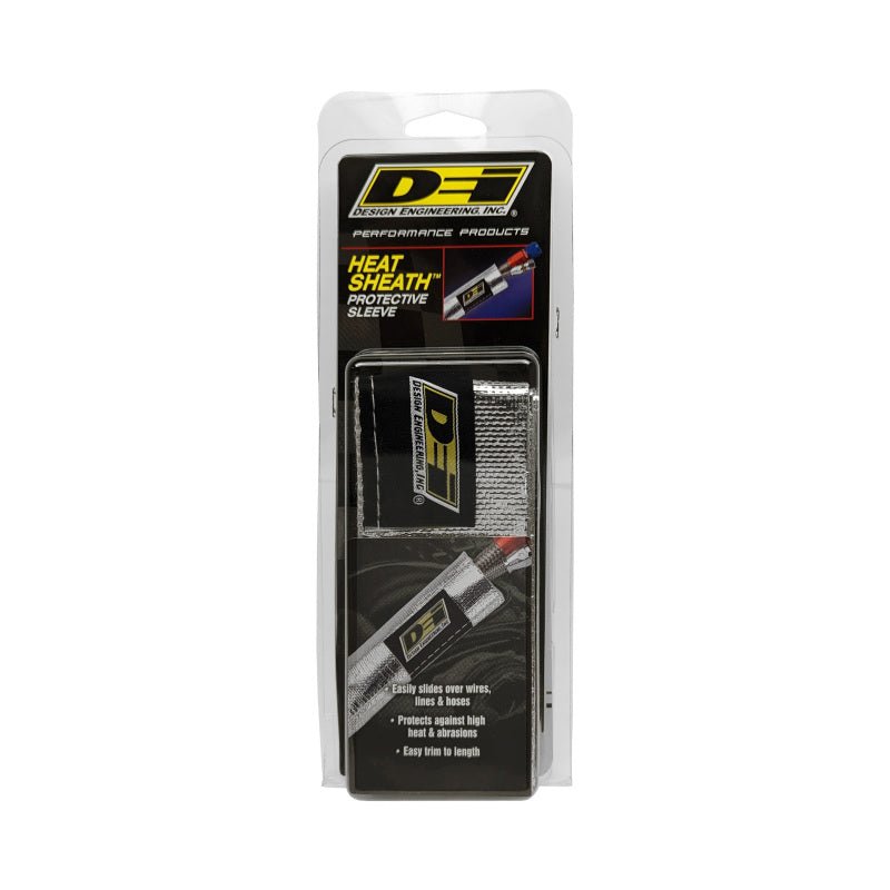 DEI - DEI Heat Sheath 1in x 3ft - Aluminized Sleeving - Sewn Edge - Demon Performance