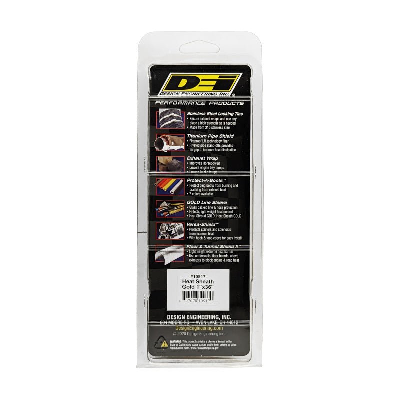 DEI - DEI Heat Sheath GOLD 1in x 36in - Demon Performance