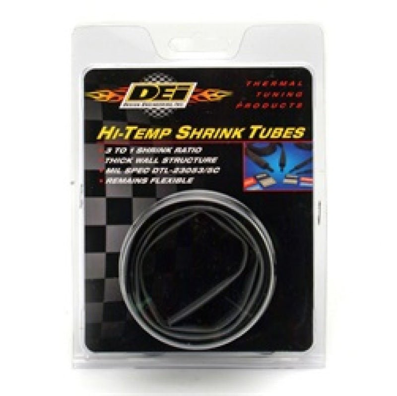 DEI - DEI Hi-Temp Shrink Tube Kit - 9/12/18/24mm x 2ft - Black - Demon Performance