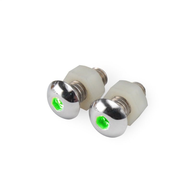 DEI - DEI LED Lighted Button Head Bolts Universal Accent Lighting - 2-pack - Green - Demon Performance