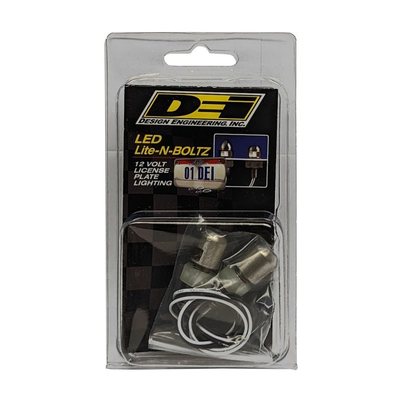 DEI - DEI LED LiteN Boltz LED LiteN Boltz License Plate Lighting - Dome Head - 2pc - Polished - Demon Performance