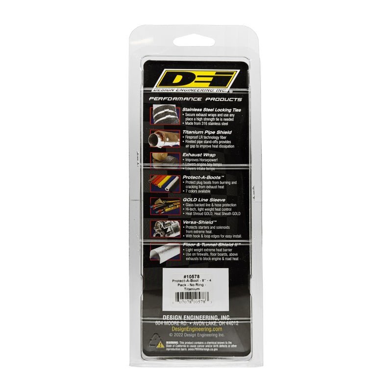 DEI - DEI Protect - A - Boot - 4 - pack - Titanium - Demon Performance