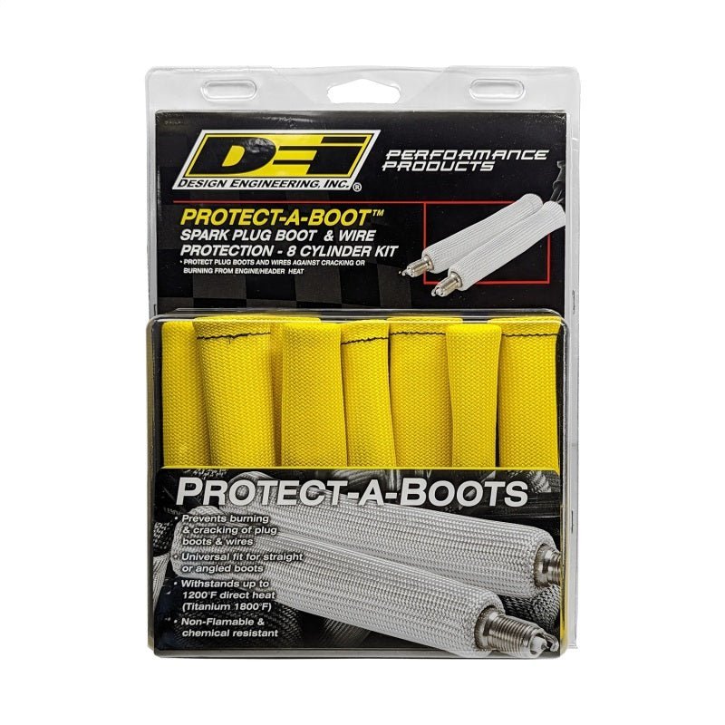 DEI - DEI Protect - A - Boot - 6in - 8 - pack - Yellow - Demon Performance