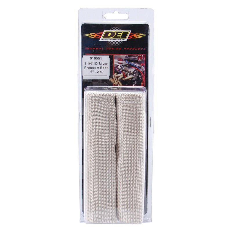 DEI - DEI Protect - A - Boot Sleeve - 1 - 1/4in I.D. x 6in - 2 - pack - Silver - Demon Performance