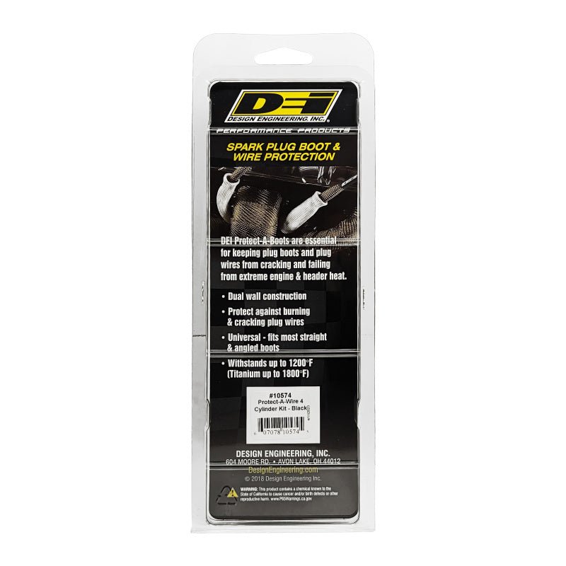 DEI - DEI Protect - A - Wire 4 Cylinder Kit - Black - Demon Performance